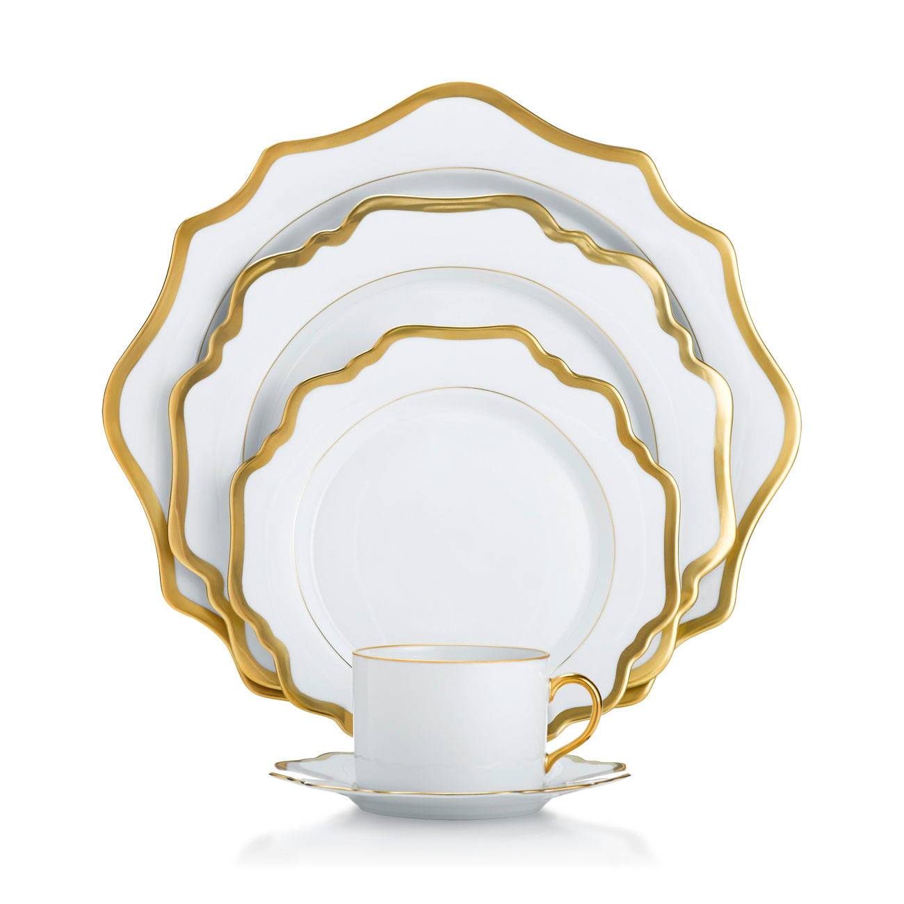 Antique White With Gold