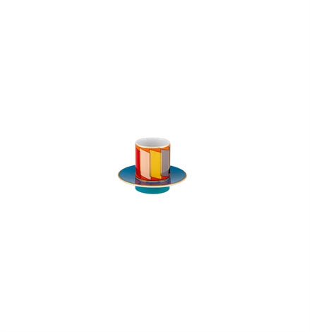 Futurismo Coffee Cups & Saucers set 4 pc