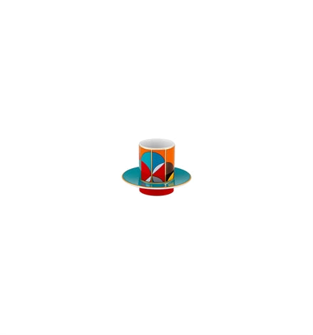 Futurismo Coffee Cups & Saucers set 4 pc