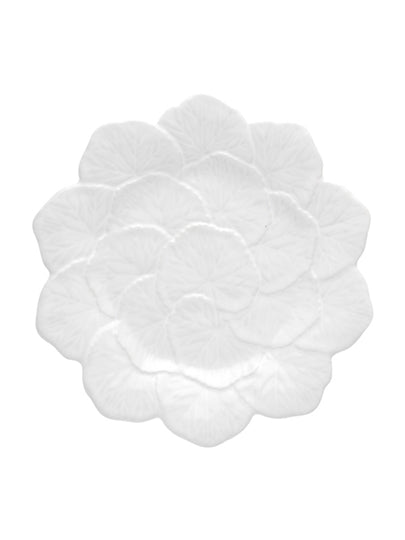 Geranium - Salad Plate 22 White