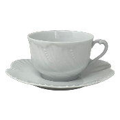 Ocean White Tea Cup & Saucer