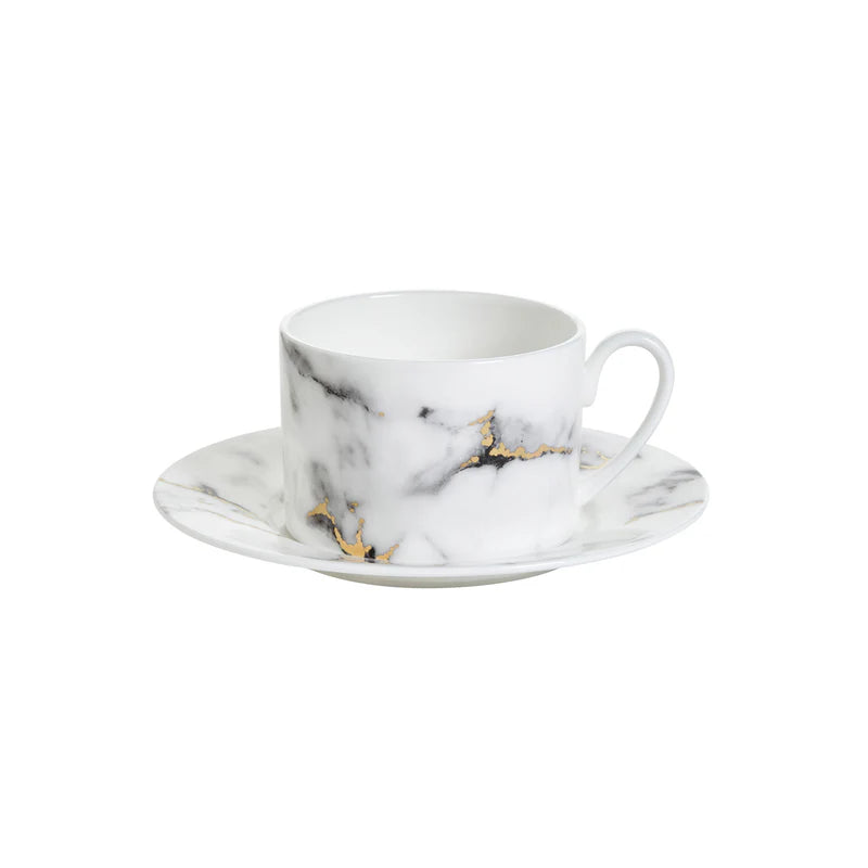 Marble Venice Fog - Tea Cup & Saucer