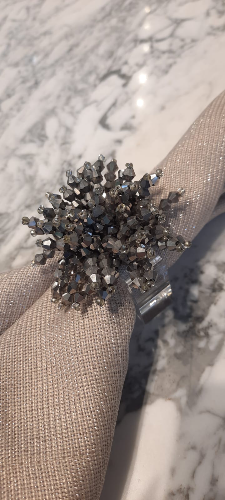 Napkin Ring Metallic Destellos