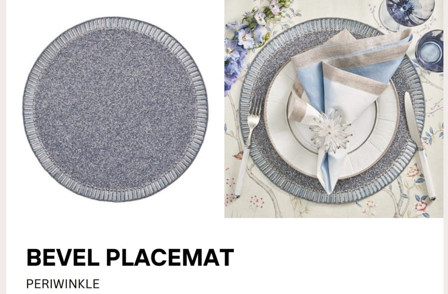 Bevel Placemat in Periwinkle