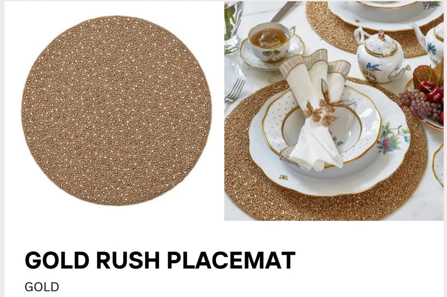 Gold Rush Placemat in Gold