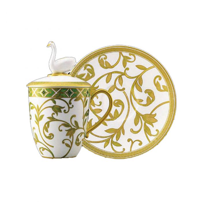 Noebe Coffee Cup With Cover & Saucer