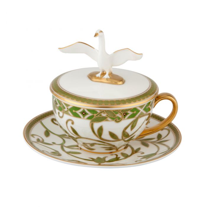 Noebe Tea Cup with Cover & Saucer