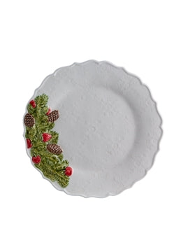 Corona de Navidad Dinner Plate