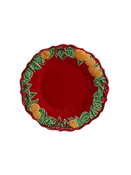 Corona de Navidad Salad/Dessert Plate