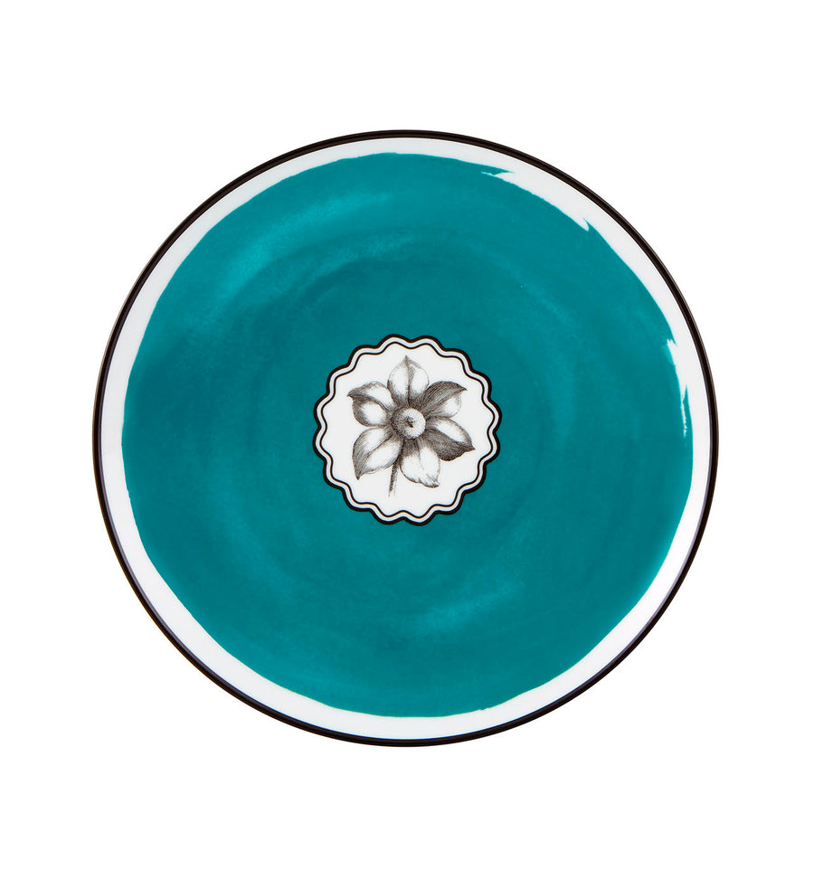 Herbariae Dessert Plate Peacock
