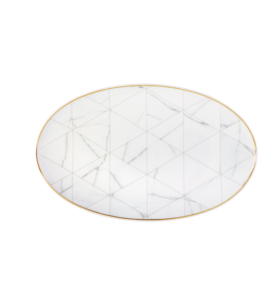 Carrara Large Oval Platter