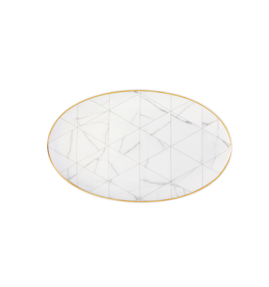 Carrara Small Oval Platter
