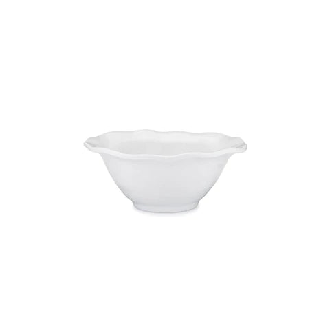 Ruffle White Melamine Round Deep 4 pc.