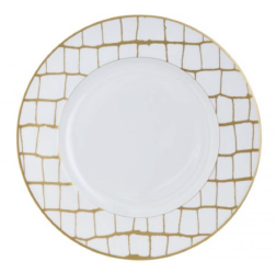 Alligator Gold Dinner Plate