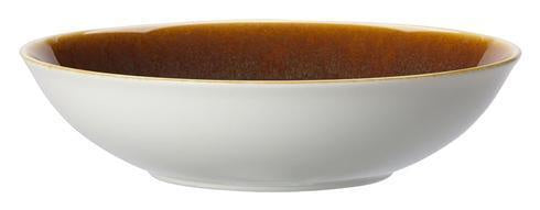Art Glaze Serving Bowl Flamed Caramel