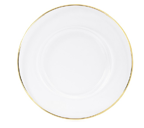 Band Charger Plate Gold 4 Pc