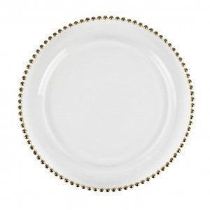 Beads Charger Plate Gold 4 Pc