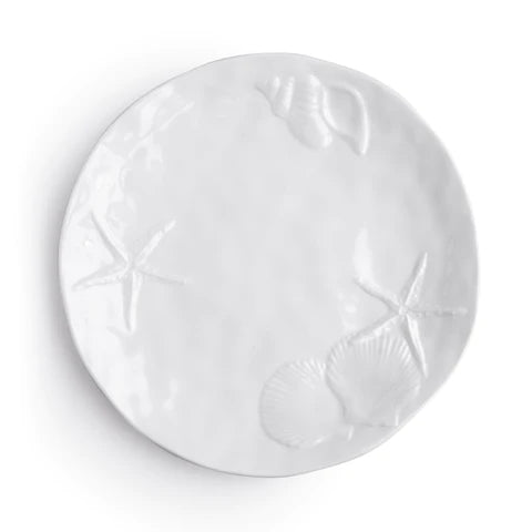 Captiva Sea Life White Melamine Dinner Plate 4 pc.