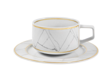 Carrara Tea Cup & Saucer