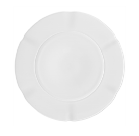 Crown White Soup Plate