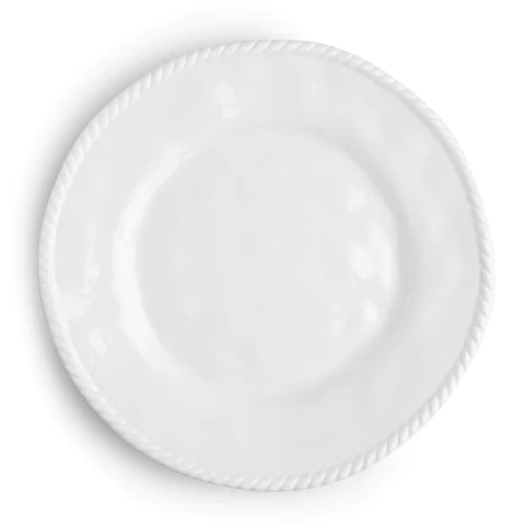Portsmouth Nautical White Melamine Dinner Plate 4 pc.