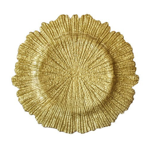 Reef Charger Plate Gold 4 Pc