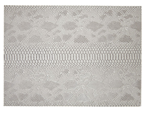 Midnight/Gray Python Rectangular Placemat Double-Sided 4 Pcs