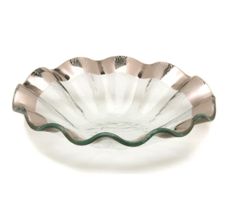 Ruffle Platinum Bowl