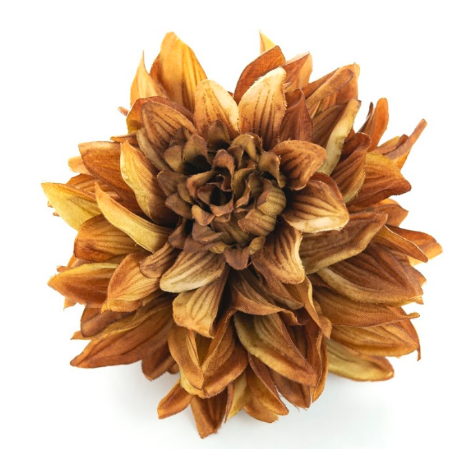 Chrysanthemum  Beige/Gold Napkin Ring