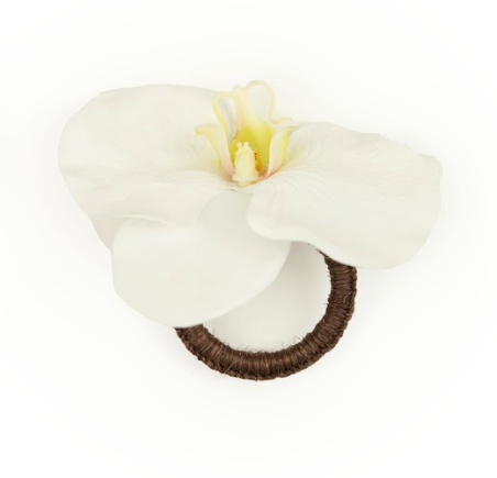 Orchid White Napkin Ring