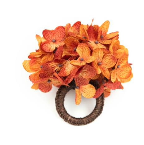 Hortensia Yellow/Orange Napkin Ring