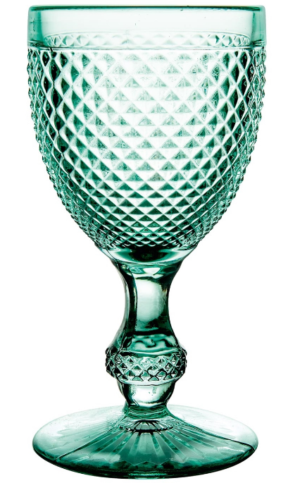 Mint Green Bicos Water Goblet Set 4 Pc