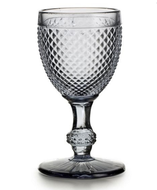 Cinza Grey Wine Goblet Set 4 Pc