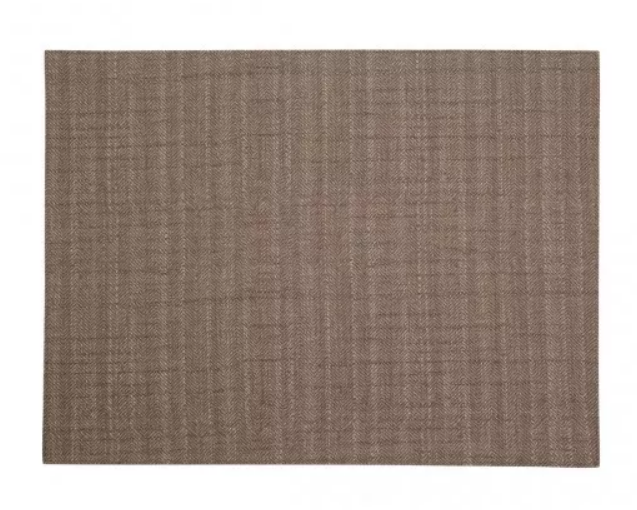 Rectangular Placemat Herringbone Double-Sided Grey/Brown 4 Pcs