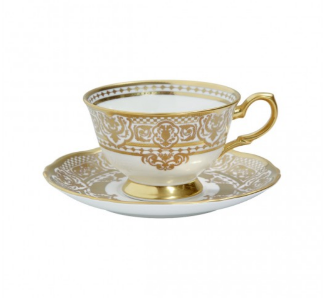 Carlsbad Queen White Tea Cup & Saucer