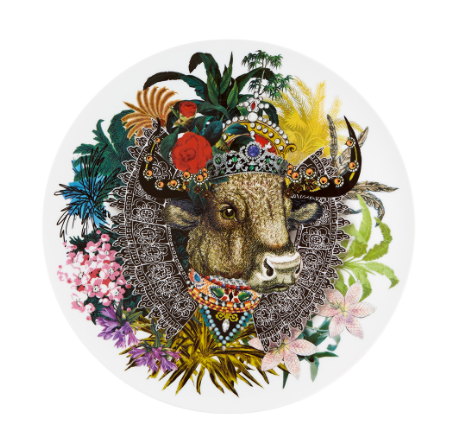 Love Who You Want Charger Plate Monseigneur Bull  by Christian Lacroix