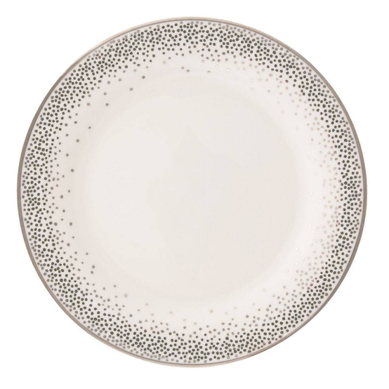 Trousdale Platinum Dinner Plate by Kelly Wearstler