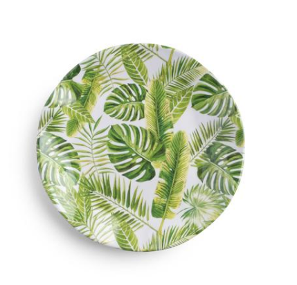 Palm Salad Plate 4Pc