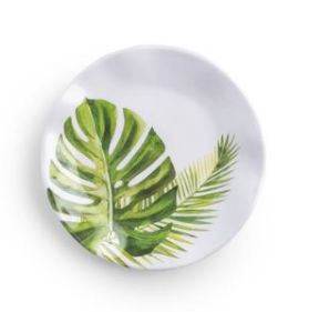 Palm Canape Plate 4Pc
