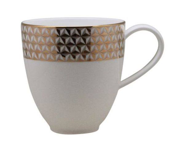 Gem Cut Gold Mug