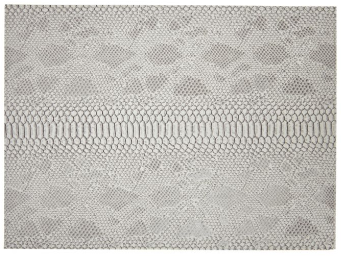 Grey/Turquoise Python Rectangular Placemat, Double-Sided (Set of 4)