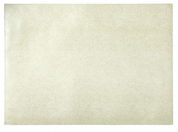 Ivory/Black Shagreen Rectangular Placemat, Double-Sided (Set of 4)