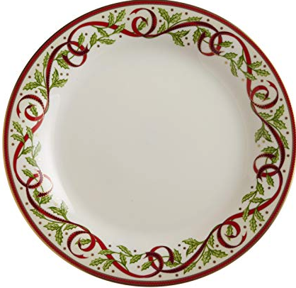 Winter Festival Ivory Dinner Plate