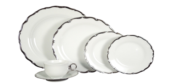 Birmingham Platinum Soup Plate