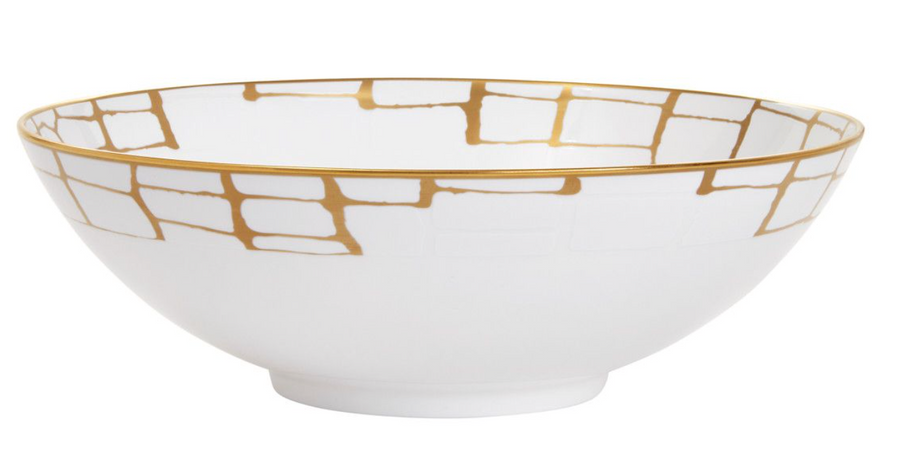 Alligator Gold Serving Bowl