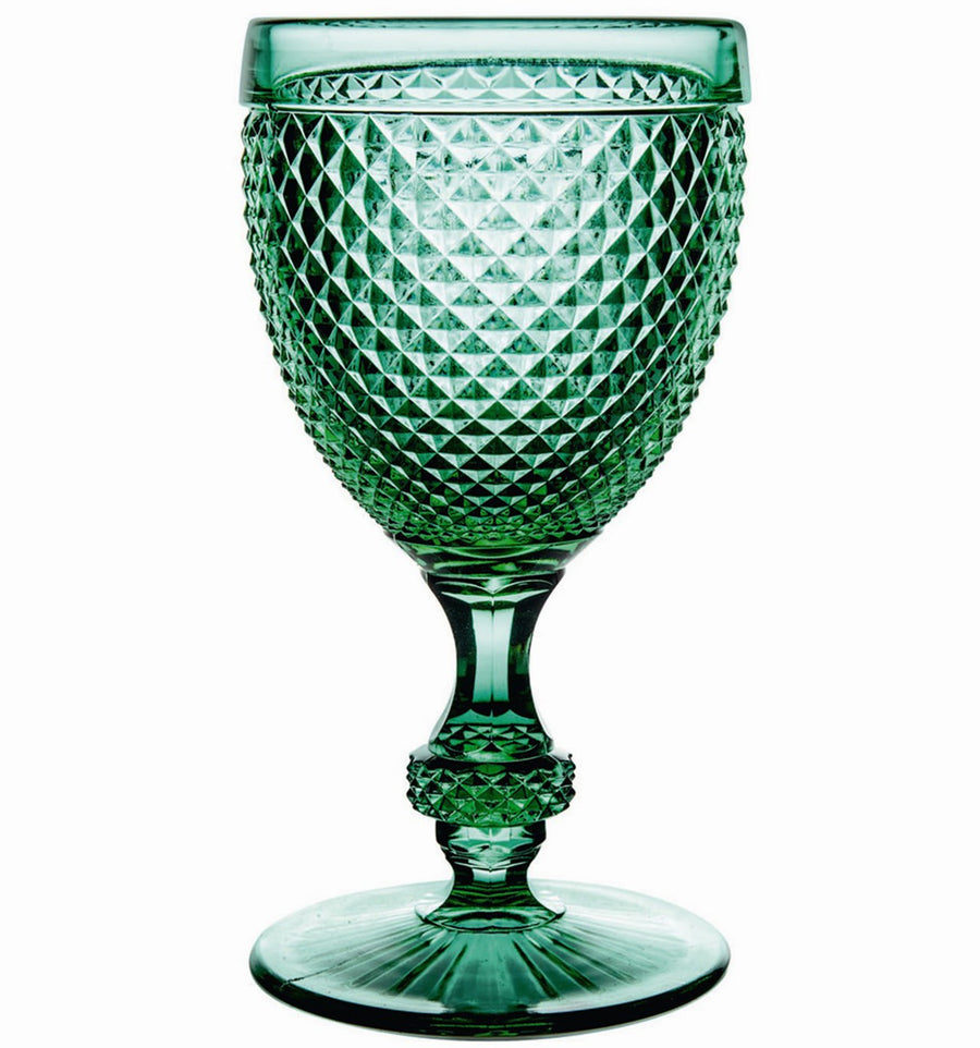 Green Bicos Water Goblet Set 4 Pc