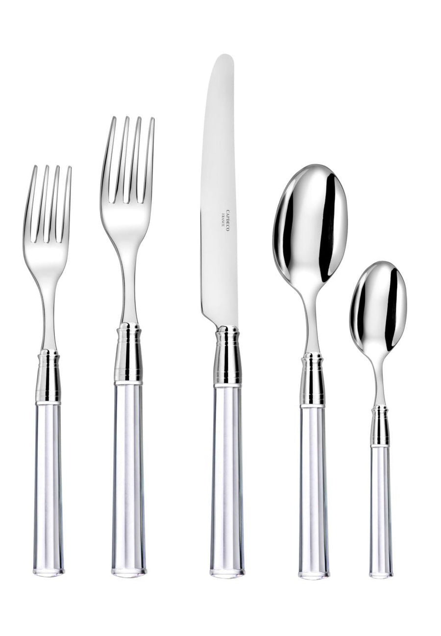 Doric Clear Flatware 5 Piece Set