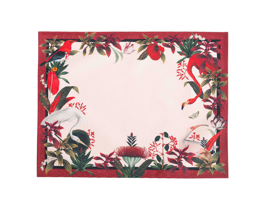 Red Jungle Placemat/individual