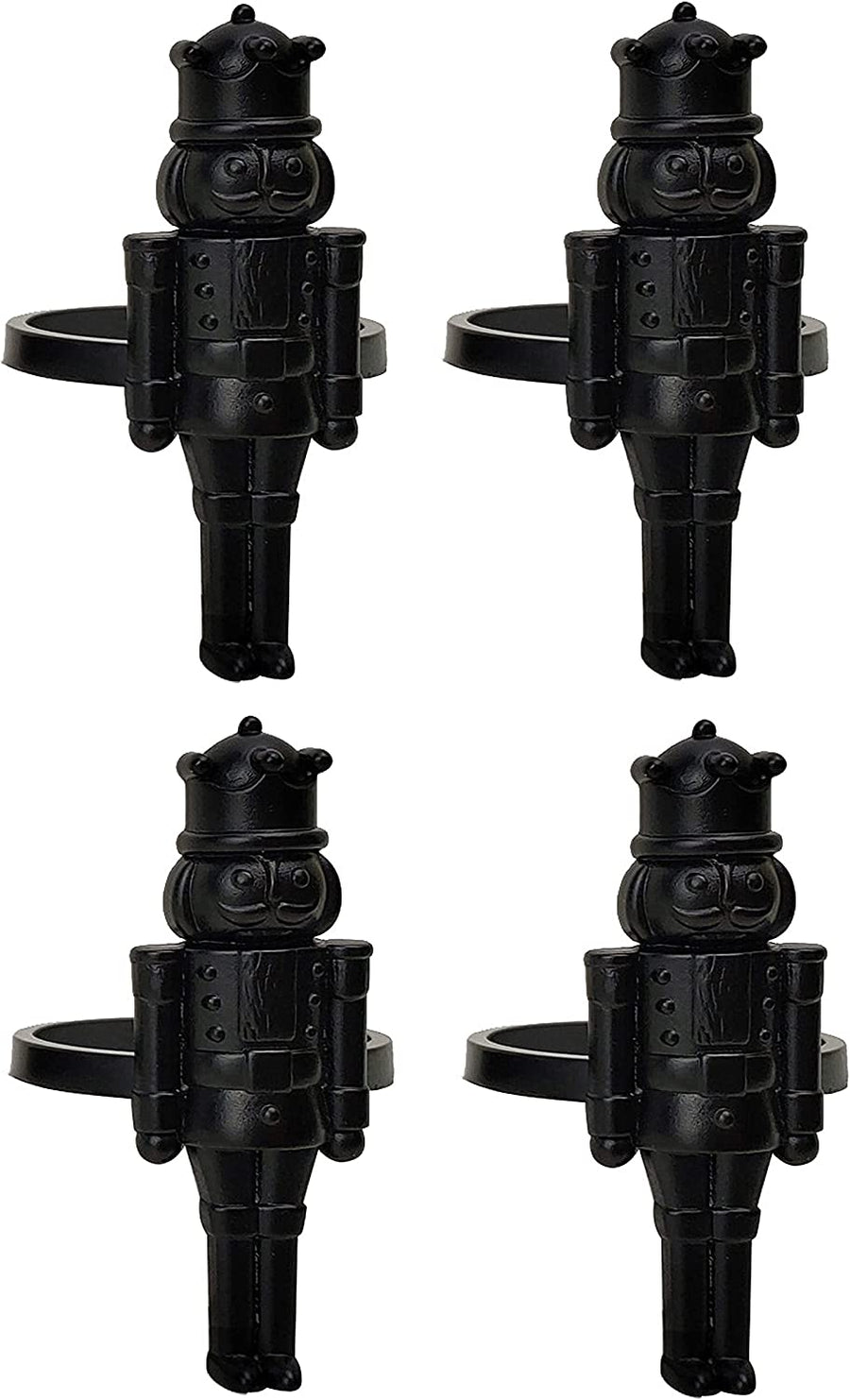 Napkin Ring Nutcracker Black